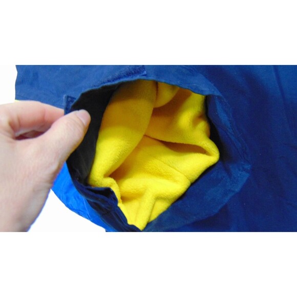 Vintage Tommy Hilfiger Mens Ski Jacket Size XXL Fleece Hooded Flag Logo Blue 2XL - Picture 16 of 16